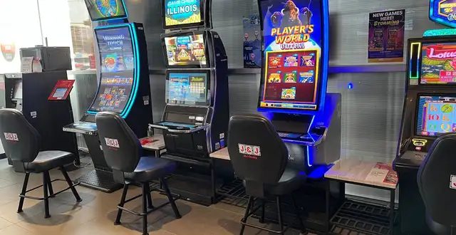 Black Eyed Susan Evergreen Park modern video gaming machines in upscale suite setting
